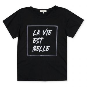 LA VIE EST BELLE CREW NECK T-SHIRT